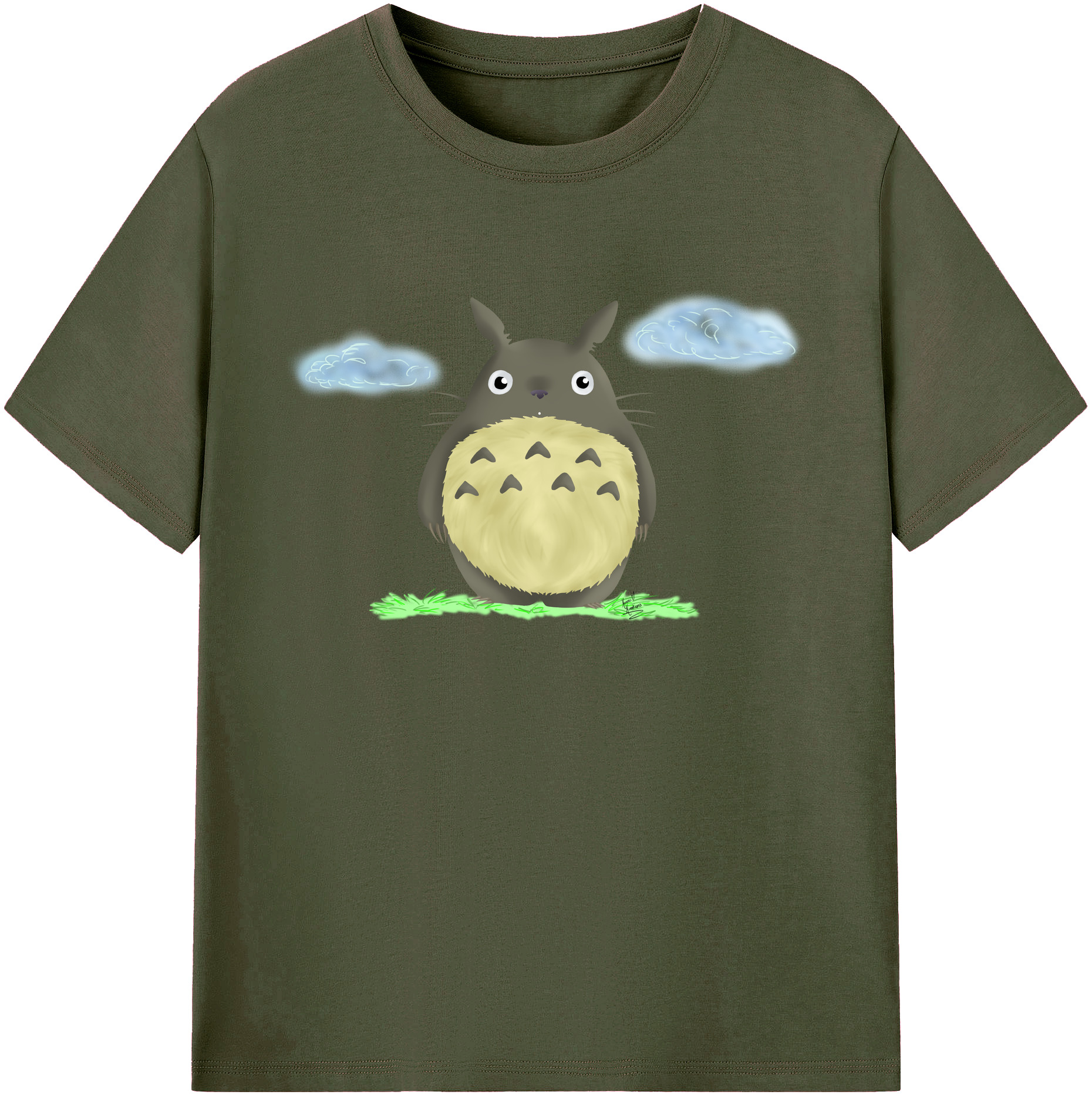 （画像用） となりのトトロ 草壁メイ 草壁サツキ My Neighbor Totoro Satsuki Kusakabe Mei Kusakabe 綿100％ メンズ半袖Tシャツ｜肌触りやわらか＆通気性